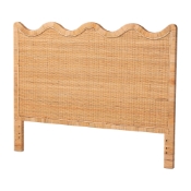 bali & pari Cassio Scalloped Natural Rattan Headboard, King